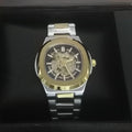 Two Tone Skeleton Automatic Watch – Gold & Silver