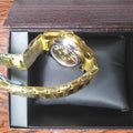 Gold Skeleton Automatic Watch