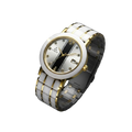 Fitron Men’s White Ceramic – Two Tone Gold & Scratchless Stone Bracelet Watch
