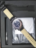 TOMI Minimalist Watch – Black Dial Gift Set (Watch + Wallet + Pen)
