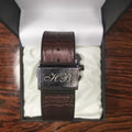 Ceramic Chronograph – Brown Dial & Leather Strap