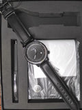 TOMI Minimalist Watch – Black Dial Gift Set (Watch + Wallet + Pen)