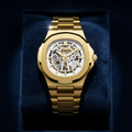 Gold Skeleton Automatic Watch