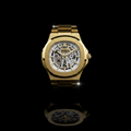 Gold Skeleton Automatic Watch