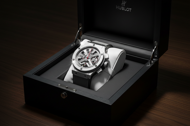 Silver Skeleton Chronograph – Tourbillon & Gray Strap