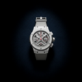 Silver Skeleton Chronograph – Tourbillon & Gray Strap
