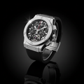 Skeleton Chronograph – Titanium & Black Strap