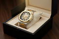 Two Tone Skeleton Automatic Watch – Gold & Silver